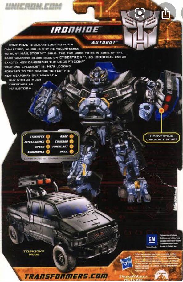 Transformers hunt for the decepticons Ironhide deluxe (Category: Action & Battle Toys) located in San Fernando. Submitted by collecatoy (Listing ID 278500072, Image 2). Description: Hunt for the deceptions series.