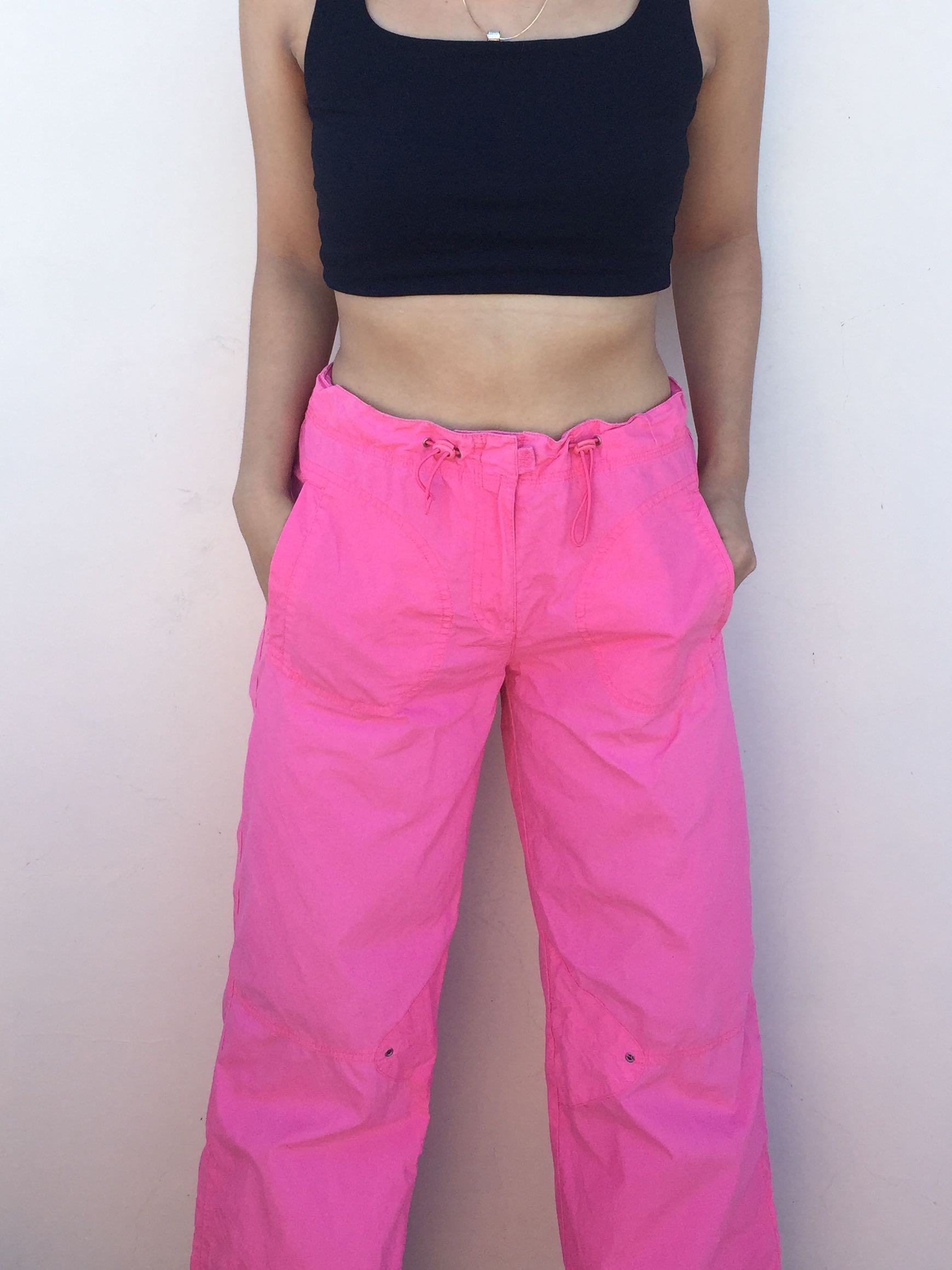 Hot pink cargo trousers Clearance