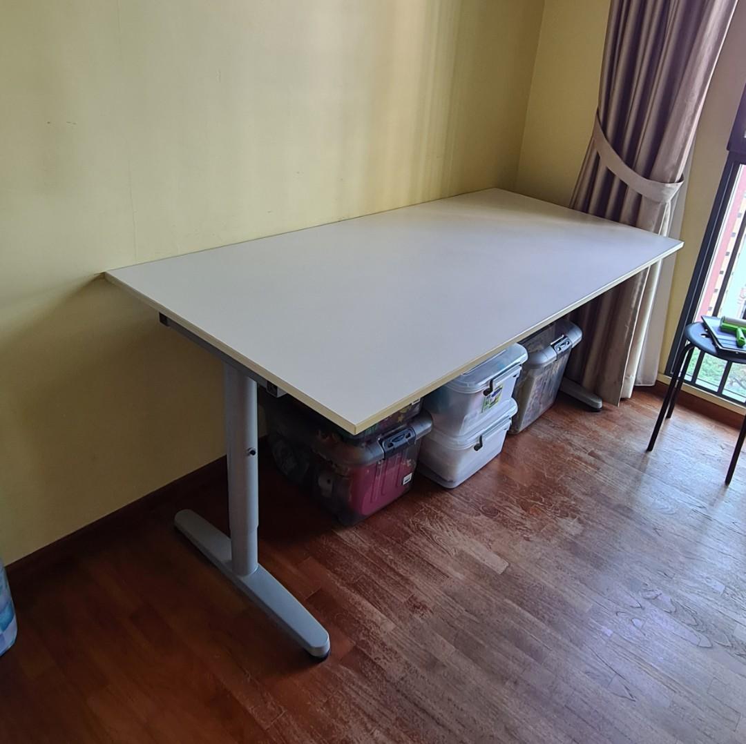 Large Used study table from ikea, Furniture & Home Living, Furniture ...