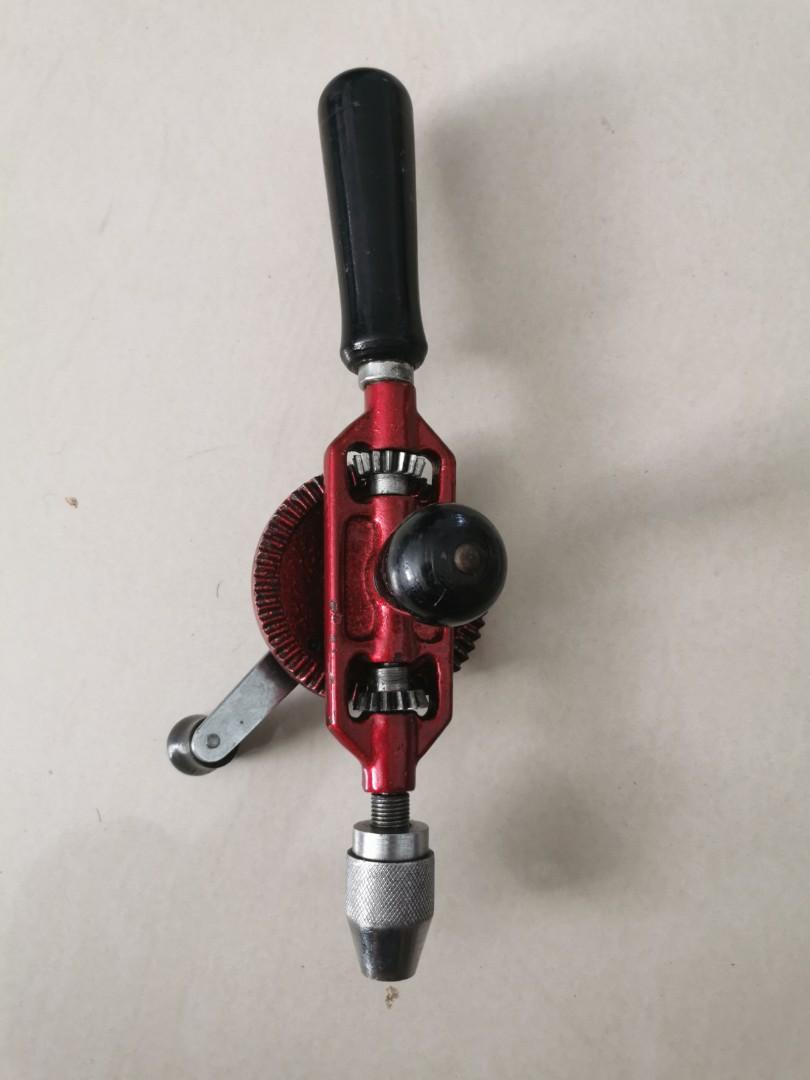 Vintage Manual Hand Drill. Drill without power or electricity, Hobbies