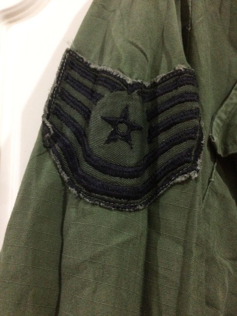 Vintage US AIR FORCE Field Jacket Vietnam Era Slant Pockets OG 107 ...