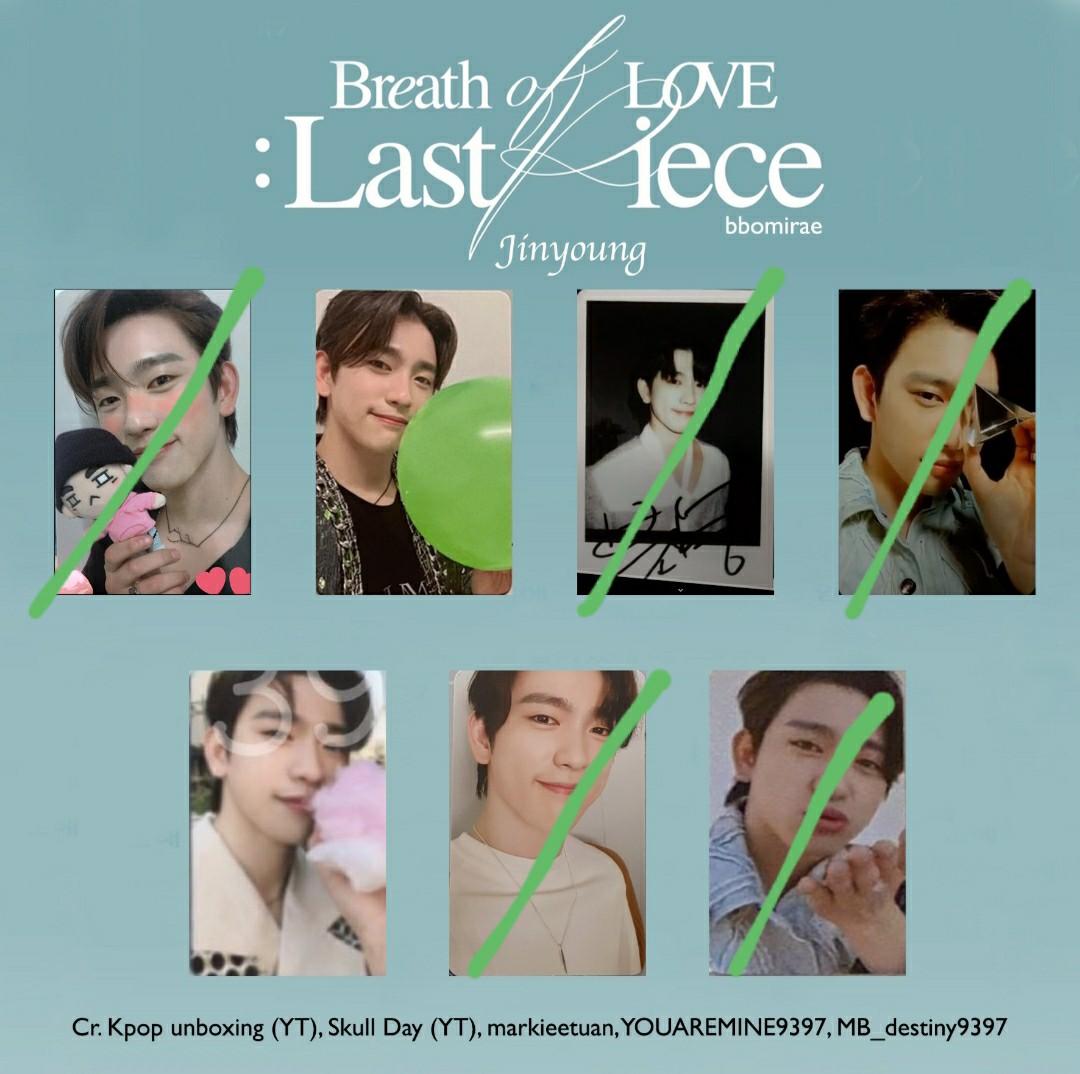 WTB GOT7 Breath of Love Last Piece photocards, Toys & Collectibles