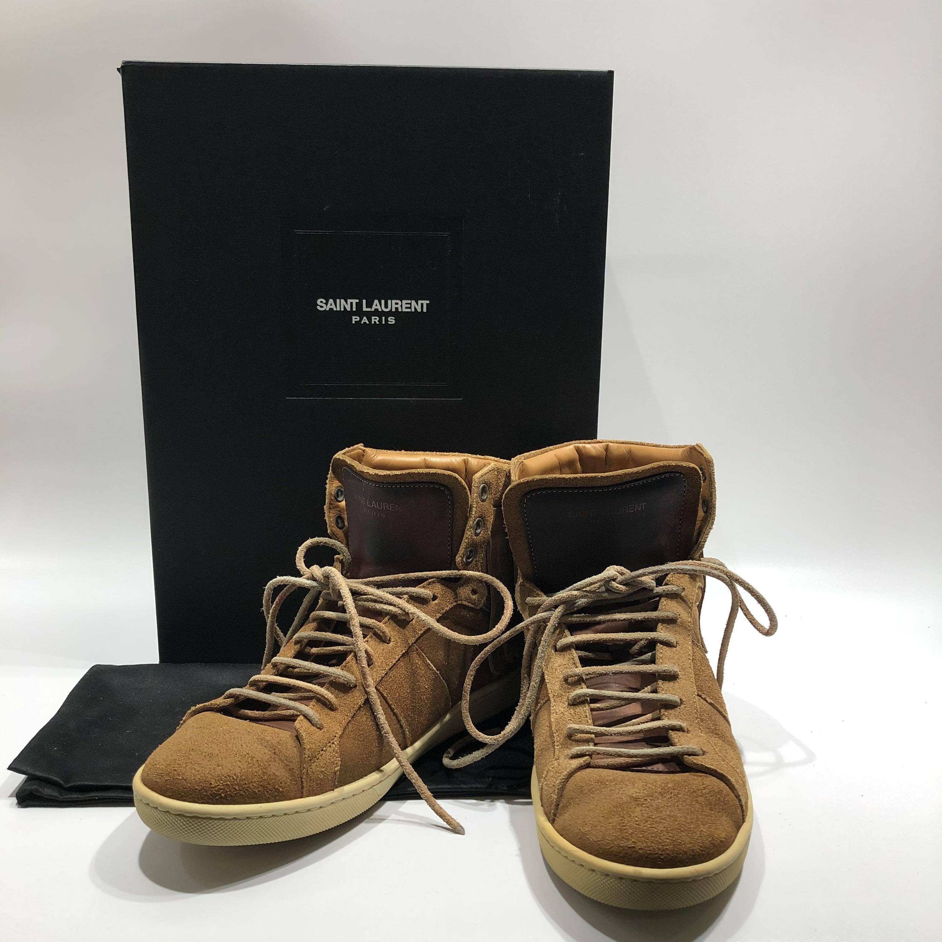 ysl brown suede