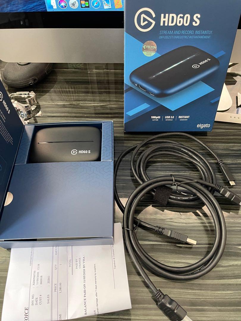 九成九極新] Elgato HD60S USB 外置擷取盒遊戲capture card, 電腦