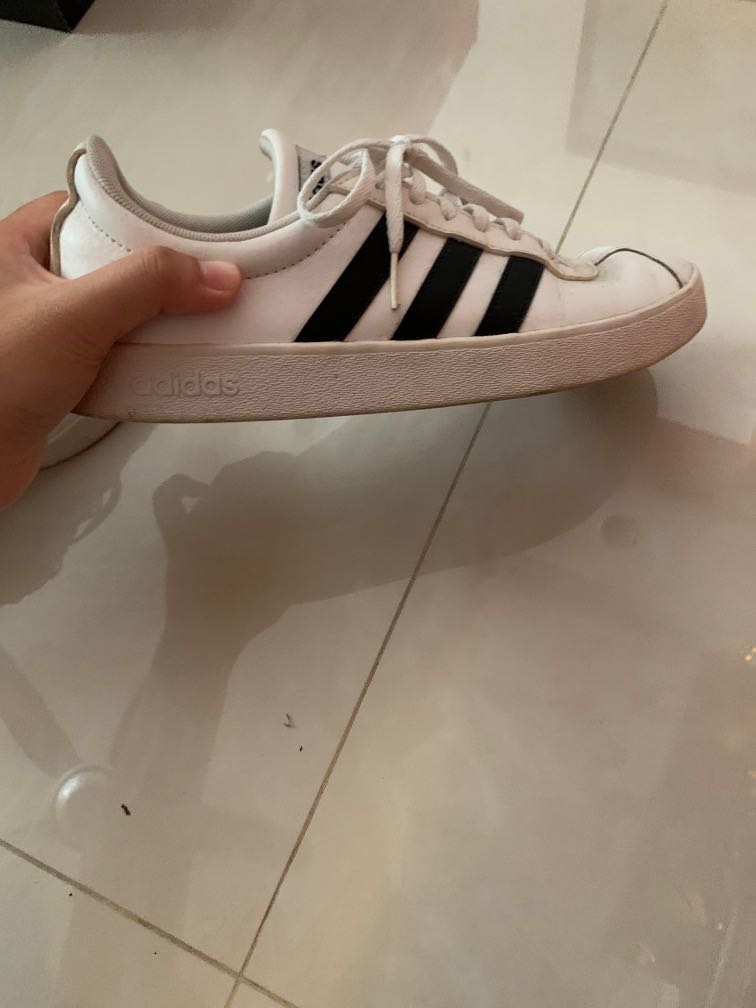 adidas white court shoes