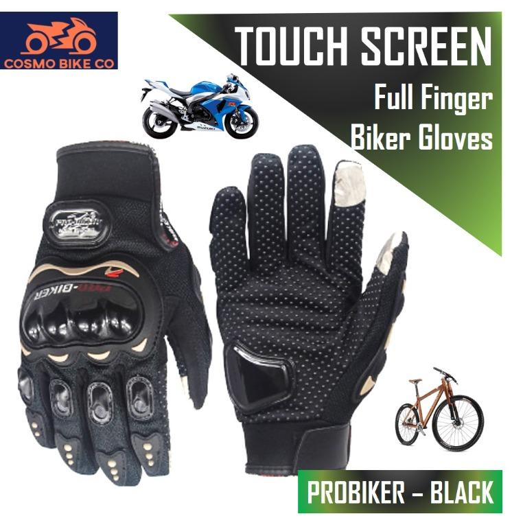 Full finger clearance motorcycle gloves