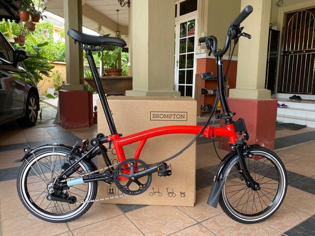 brompton red black