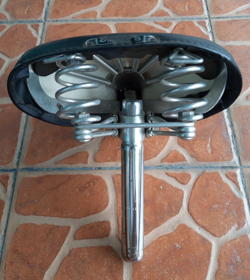 Brooks saddle (Category: Bicycles) located in Quezon City. Submitted by oldbridgecycles (Listing ID 1064562343, Image 3). Description: classic brooks saddle made in England with seatpost.