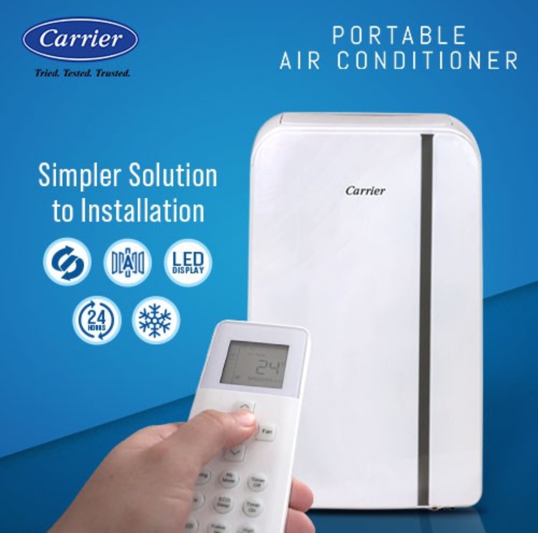 Carrier Mobile Portable Aircon 1.0 HP AC Instant Movable Transportable
