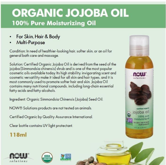 Castor Oil / Liquid Coconut Oil / Sweet Almond Oil / Grapeseed Oil /  Avocado Oil / Vegetable Glycerin / Organic Jojoba Oil Now Food Solution -  118ml / 473ml, Beauty & Personal Care, Hair on Carousell
