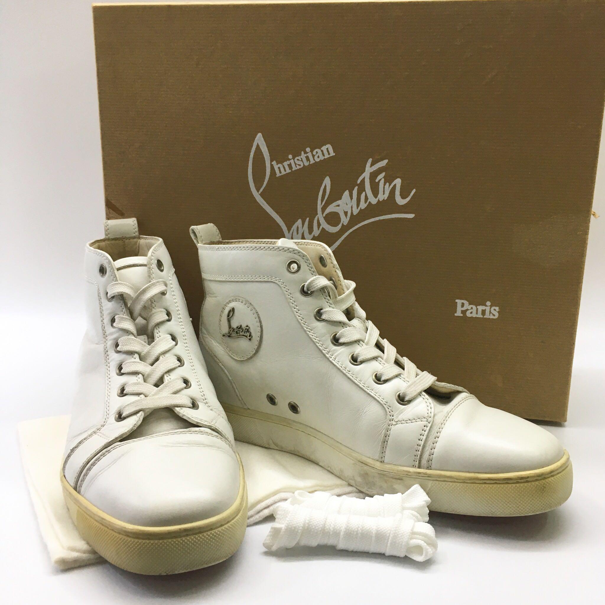 Christian Louboutin, Shoes, Christian Louboutin High Top Sneakers Price  Negotiable Must Go Asap