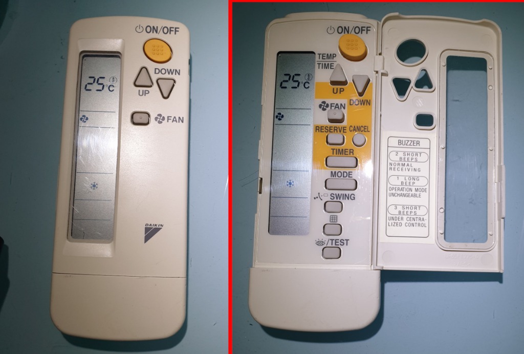 Daikin aircon remote controller BRC4C161, TV & Home Appliances, Air