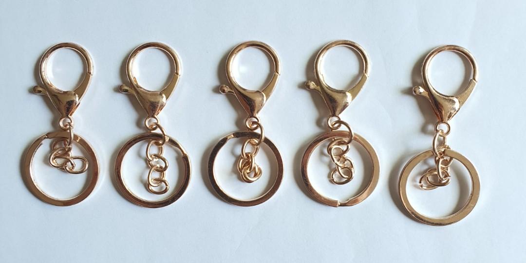 Gold cheap keychain clasp