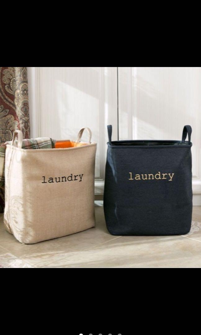 Foldable Linen Laundry Basket (Category: Laundry Baskets) located in Taguig. Submitted by endlessbliss_ph (Listing ID 1064474208, Image 1). Description: Swipe left for exact measurements. FOR PRE-ORDER 5-12 days ETA, usually arrives earlier.