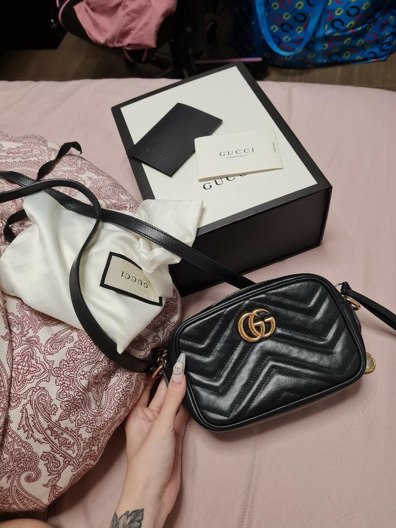 gucci GG Marmont matelassé mini bag, Women's Fashion, Bags & Wallets,  Cross-body Bags on Carousell