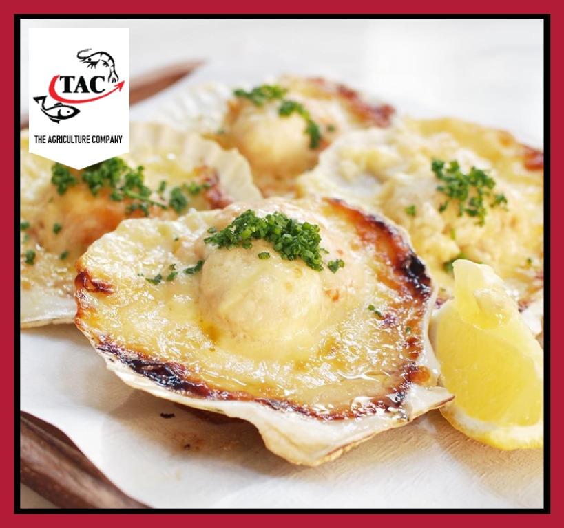 Half Shell Scallop (Cheese, Garlic & Vermicelli), Food & Drinks