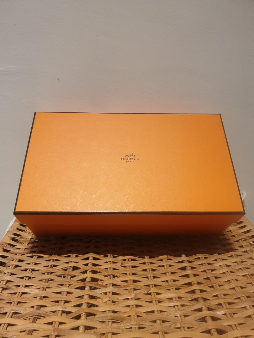 HERMES Paris Classic Orange Box (empty) 6.5x 6.5 x 2” - clothing