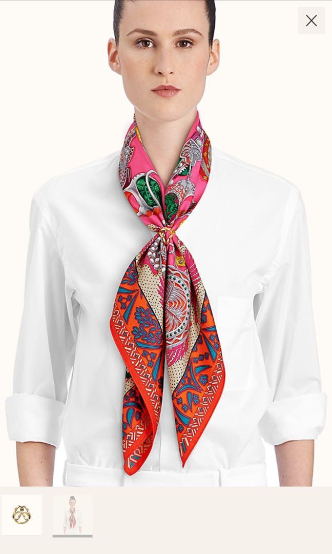 Hermes trio scarf ring top