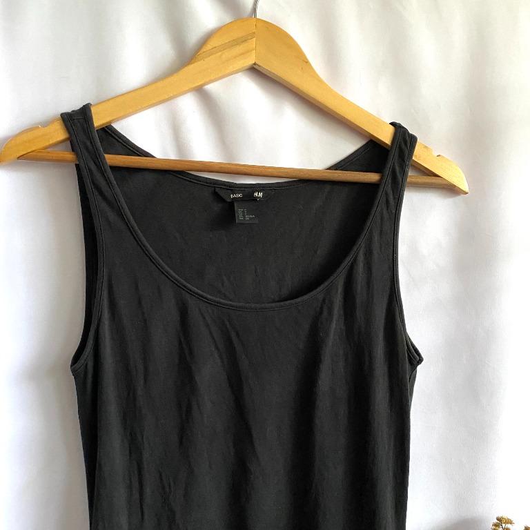 H M Black Sando Top Women s Fashion Tops Others Tops on Carousell