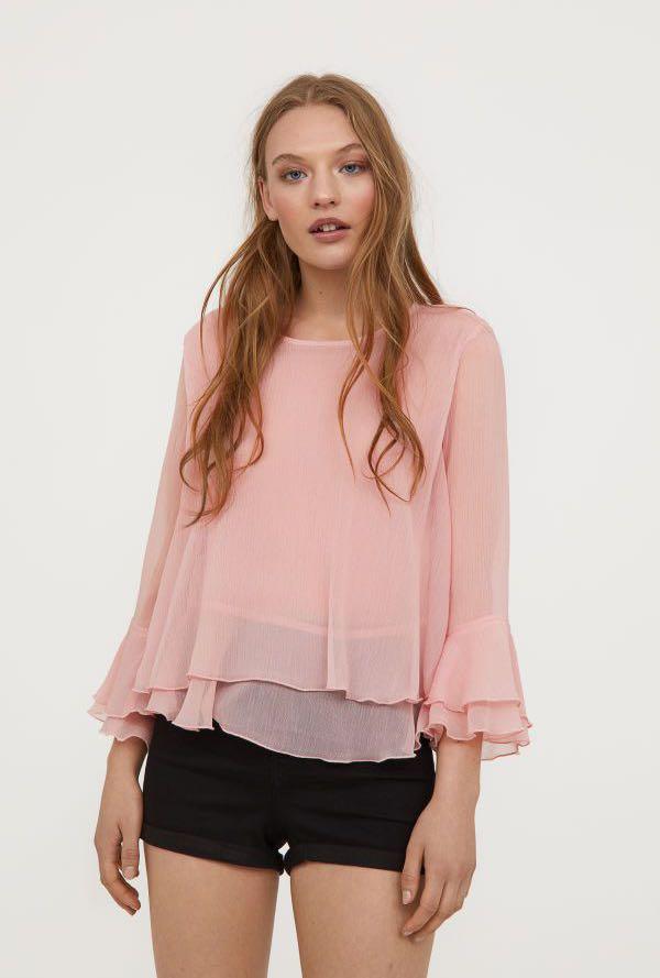 chiffon blouse h&m