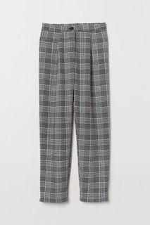 H&M Wide Leg Pants Checkered