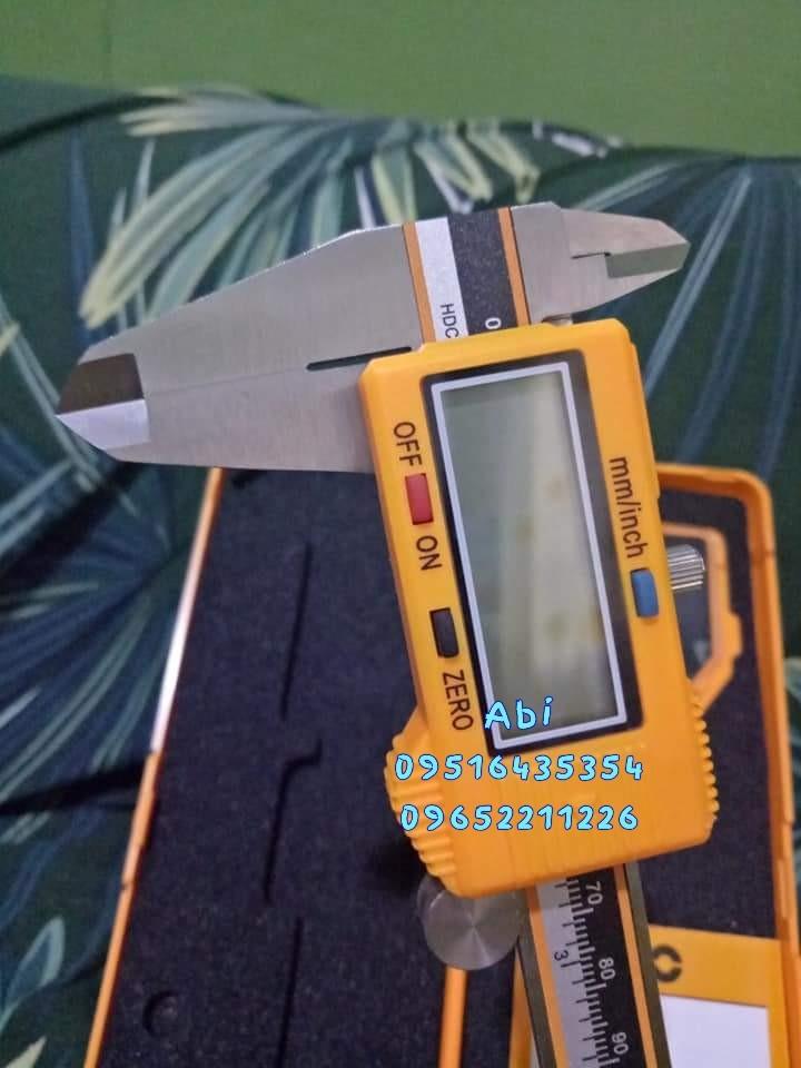 INGCO 150mm Digital Caliper (Category: Construction Tools & Equipment) located in Caloocan City. Submitted by abieghail (Listing ID 1064613207, Image 1). Description: INGCO Digital Caliper - HDCD01150 Price : ₱1,700 Range: 0 - 150mm Reading: 0.01mm Metric/inch system conversion at any position With free battery Manual Tool case Also available in 200mm reading capacity @2,000 Meet-up @Nearby area / Delivery Nationwide! Via Lalamove within Metro Ml