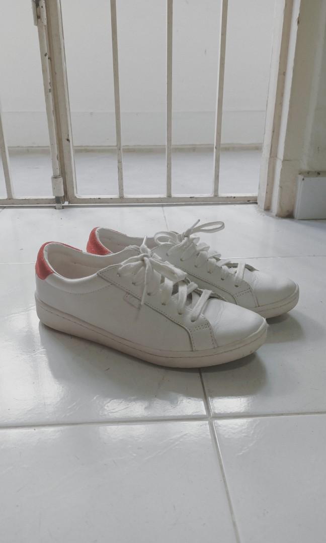 Keds Ace Leather White Orange Red Women s Fashion Footwear Sneakers on Carousell