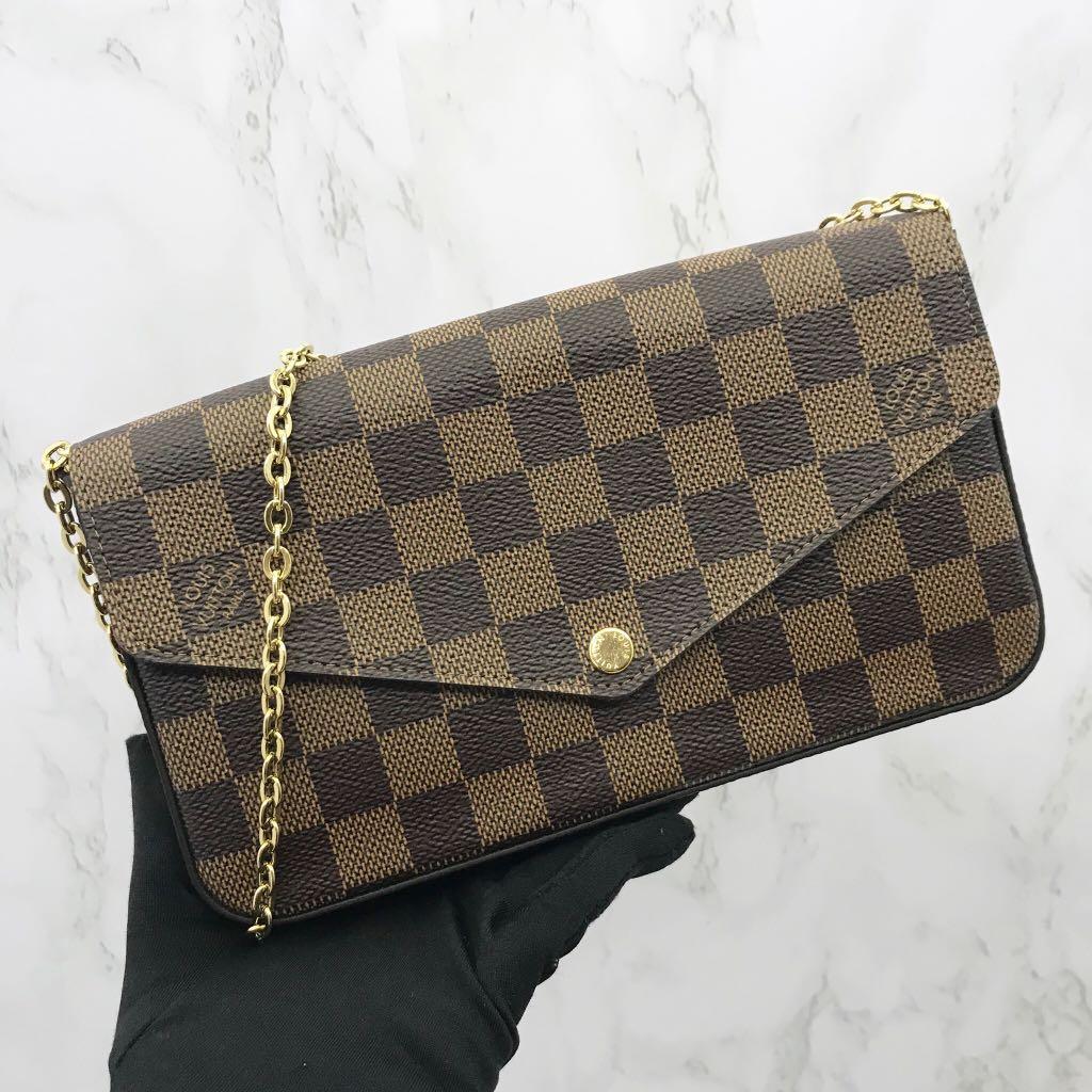 LOUIS VUITTON N63032 DAMIER POCHETTE FELICIE GM 217000942 @