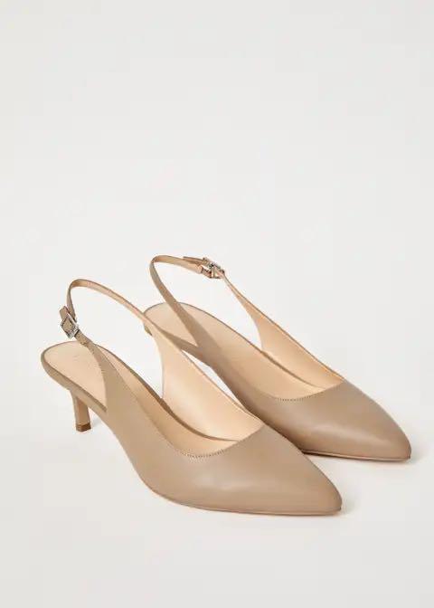 tan kitten heels