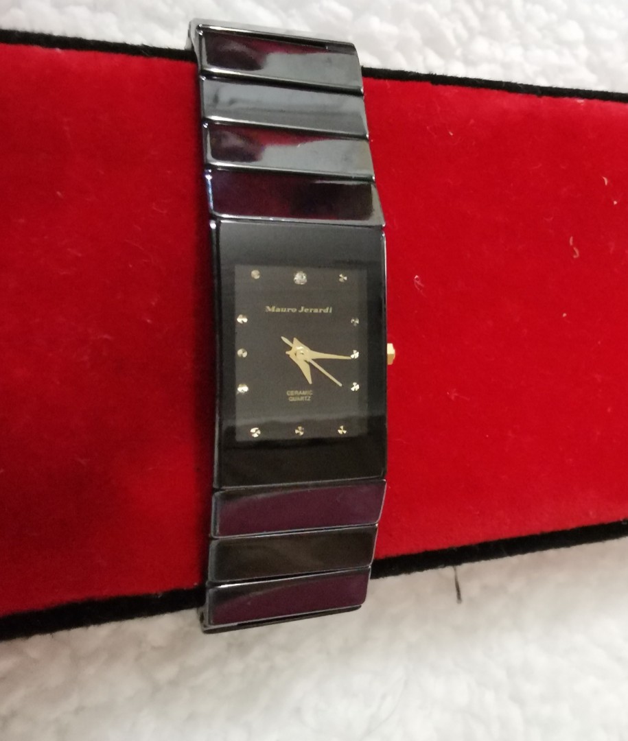 MAURO JERARDI SAPPHIRE CRYSTAL CERAMIC WATCH