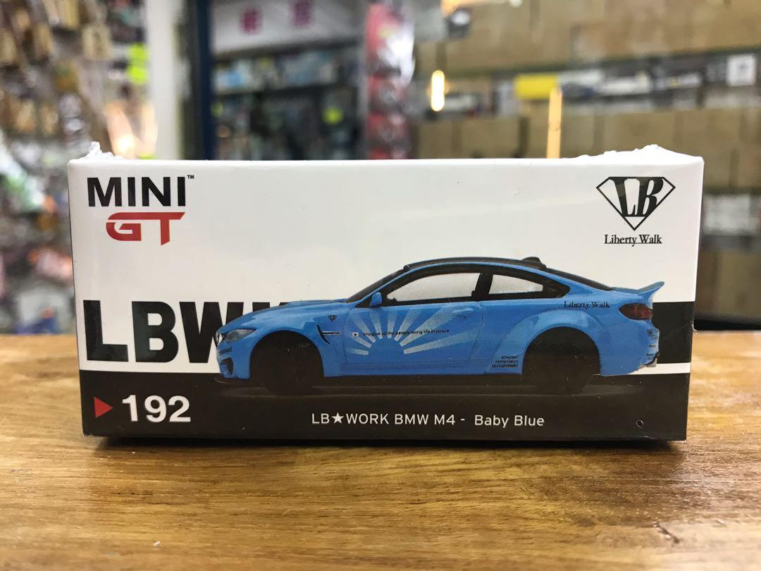 minigt LB☆WORK BMW M4 ベイビーブルー 192 MINI GT LBW 192 ブルー