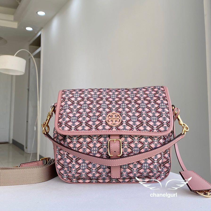 New | Tory Burch Piper Nylon Crossbody Bag Pink, Women's Fashion, Bags &  Wallets, Purses & Pouches on Carousell