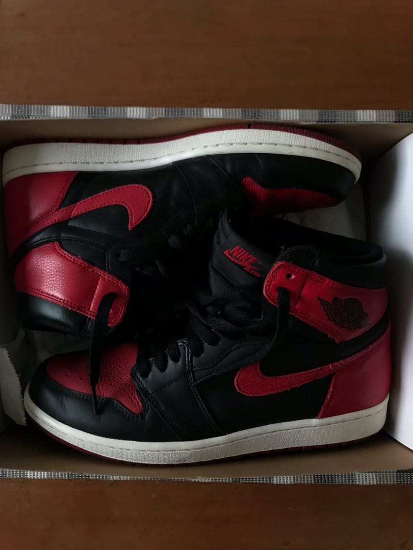 Nike Air Jordan 1 Bred Banned 2016, Men's Fashion, Footwear, Sneakers