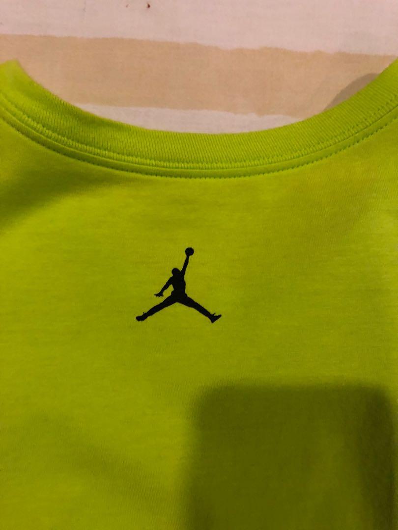 Nike Neon Green Jordan Shirt Men s Fashion Tops Sets Tshirts