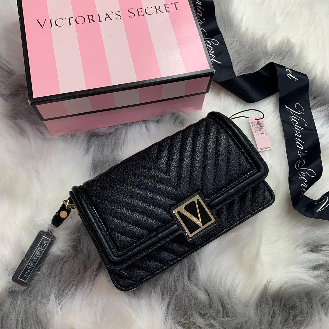 NEW! VICTORIA'S SECRET VS BLACK QUILTED MINI CROSSBODY SLING BAG PURSE,  Women's Fashion, Bags & Wallets, Shoulder Bags on Carousell