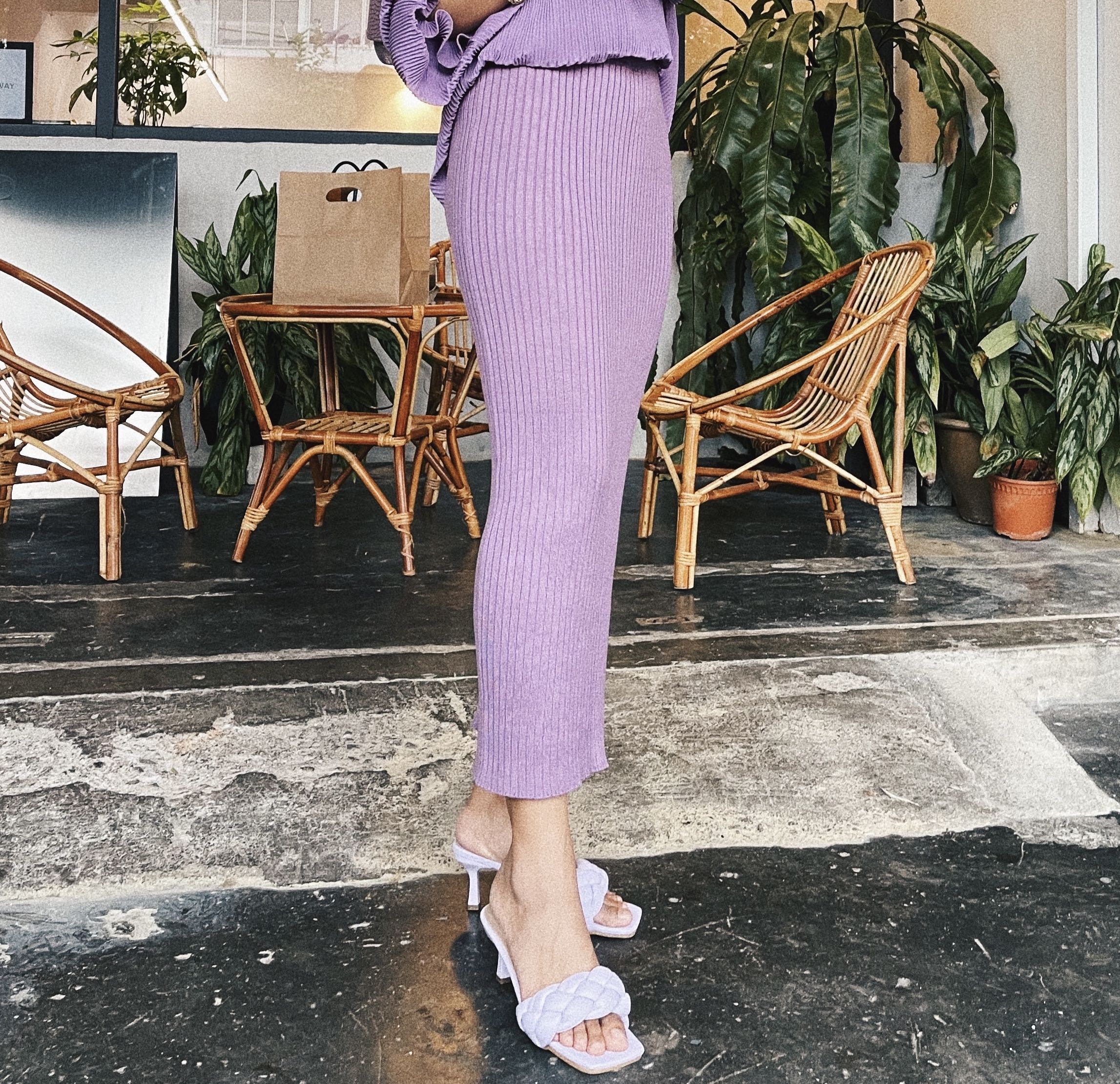 Buy Light Purple Skirts for Women by POPWINGS Online | Ajio.com