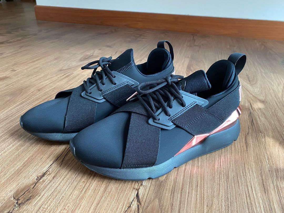 Puma muse metal shop womens blue