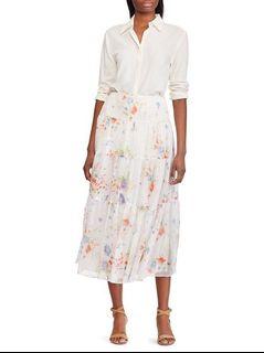 Ralph Lauren Floral A-Line Skirt Vintage