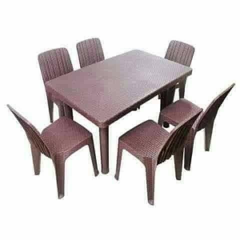 RATTAN SET (Category: Chairs) located in Pasig City. Submitted by meanntamayo (Listing ID 1064501461, Image 2). Description: PRE-ORDER (gs) Jolly plastic rattan table and chairs Table (36x36) with 4 chairs 💸3,150 Jolly plastic rattan table and chairs Table (30x48) with 6 chairs ✅Good quality 💸4,150.