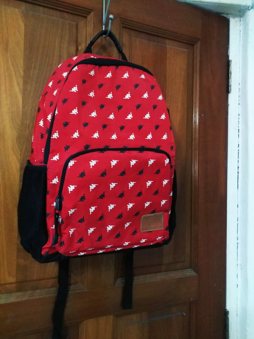 kappa red backpack