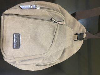 Saygoer UNISEX  Sling Bag Pack Canvas Cross Body Backpack with Adjustable Strap 