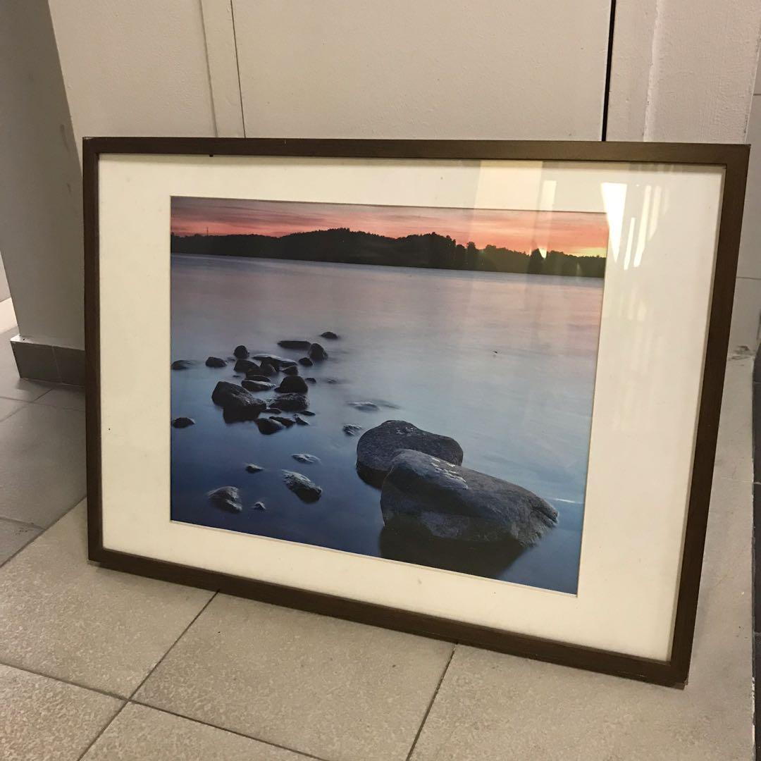 Sea Scenery Large Solid Wooden Photo Frame Wall Hung with Large Size ...