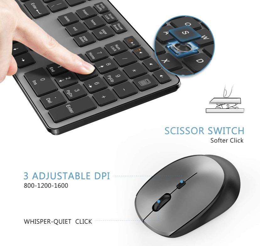 Seenda Wireless Keyboard and Mouse Combo Seenda Wireless Ergonomic