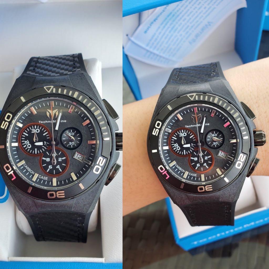Technomarine Carbon Black Swiss Chronograph (Category: Men's Watches) located in Malabon City. Submitted by hyruwatchesandaccessories (Listing ID 1064434667, Image 1). Description: Technomarine Carbon Black Swiss Chronograph ❤️Php 9700 free sf ⌚️45mm 📍Synthetic Sapphire dial 💦200m water resistance #technomarineph #technomarinephilippines FB page: https://m.facebook.com/hyruwatchesandaccessories/ Instagram: https://www.instagram.com/hyruwatches/