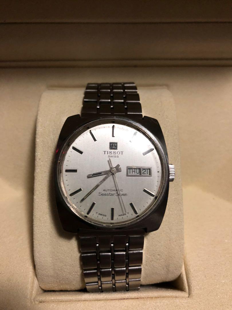vintage tissot seastar automatic day date