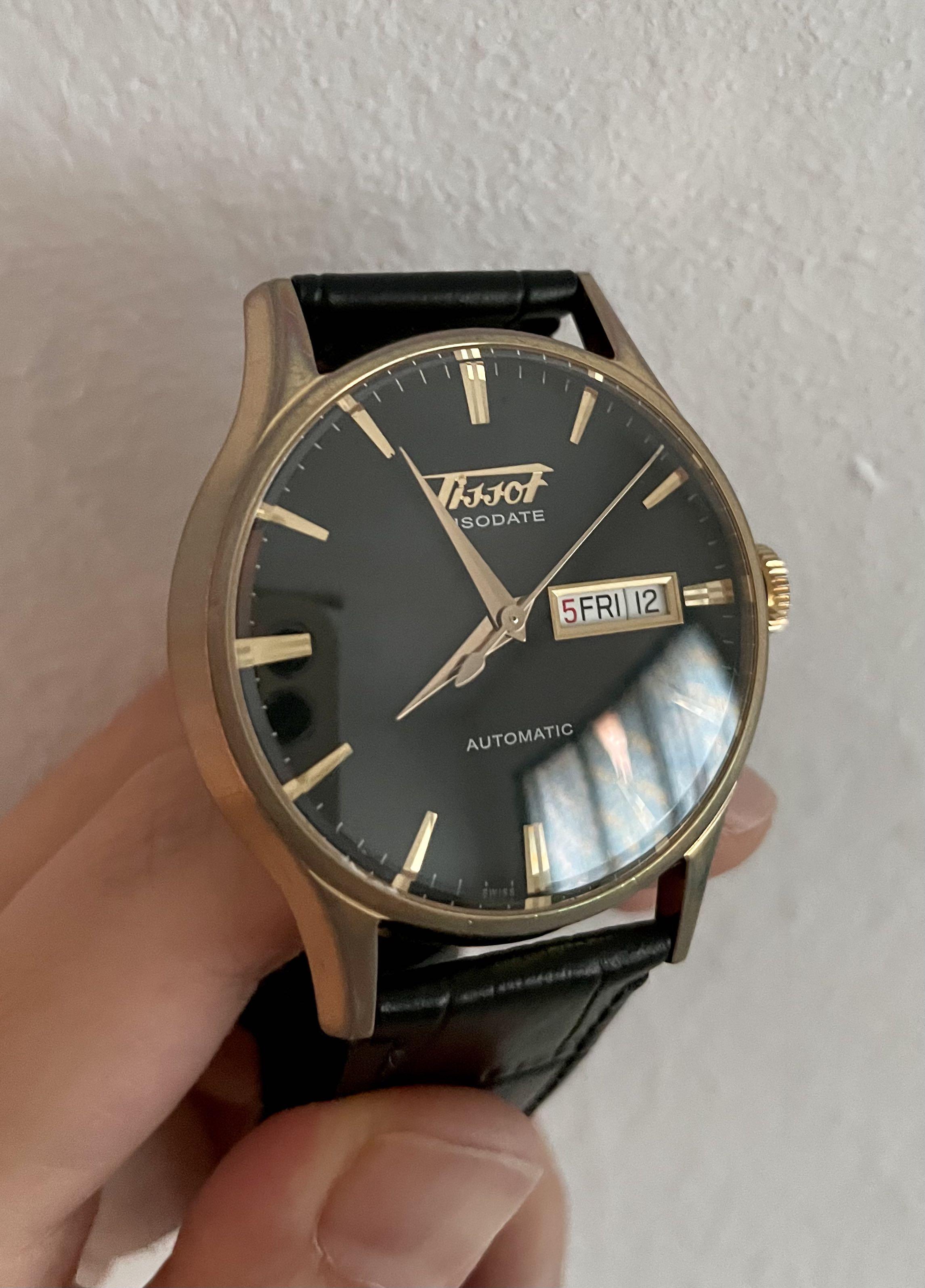 Tissot visodate best sale black gold