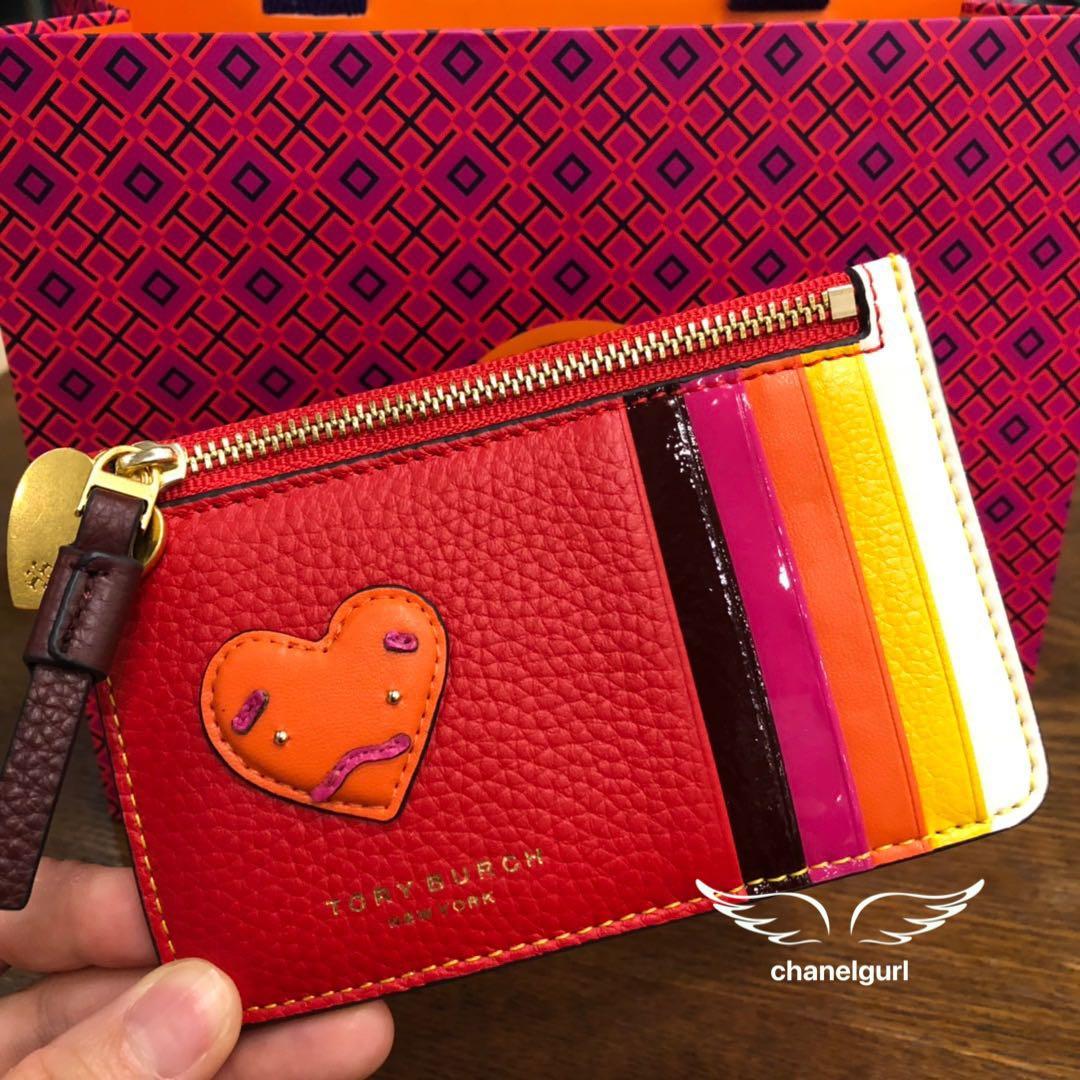 Tory Burch Perry Patchwork Hearts Card Case, Women's Fashion, Bags &  Wallets, Purses & Pouches on Carousell