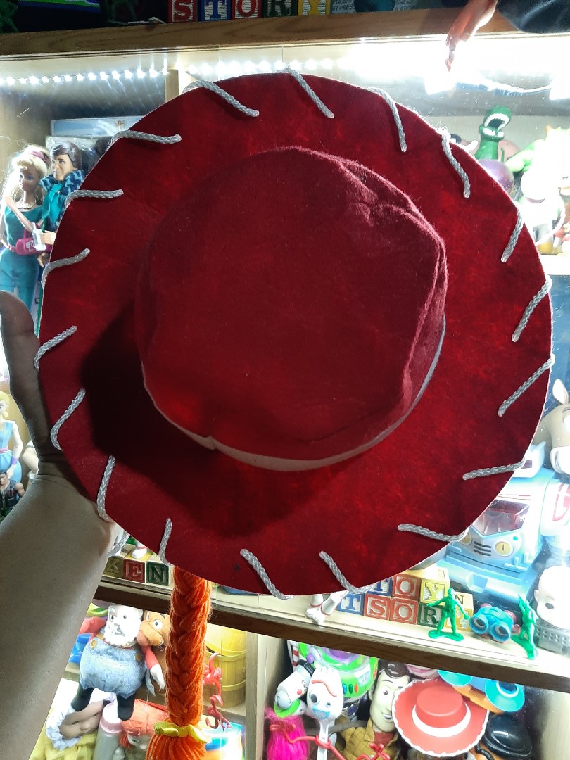 Toy Story Jessie hat with Braid Hair, Hobbies & Toys, Collectibles