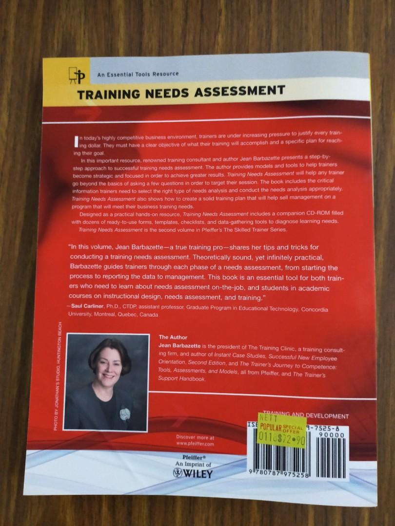 training-needs-assessment-textbook-hobbies-toys-books-magazines