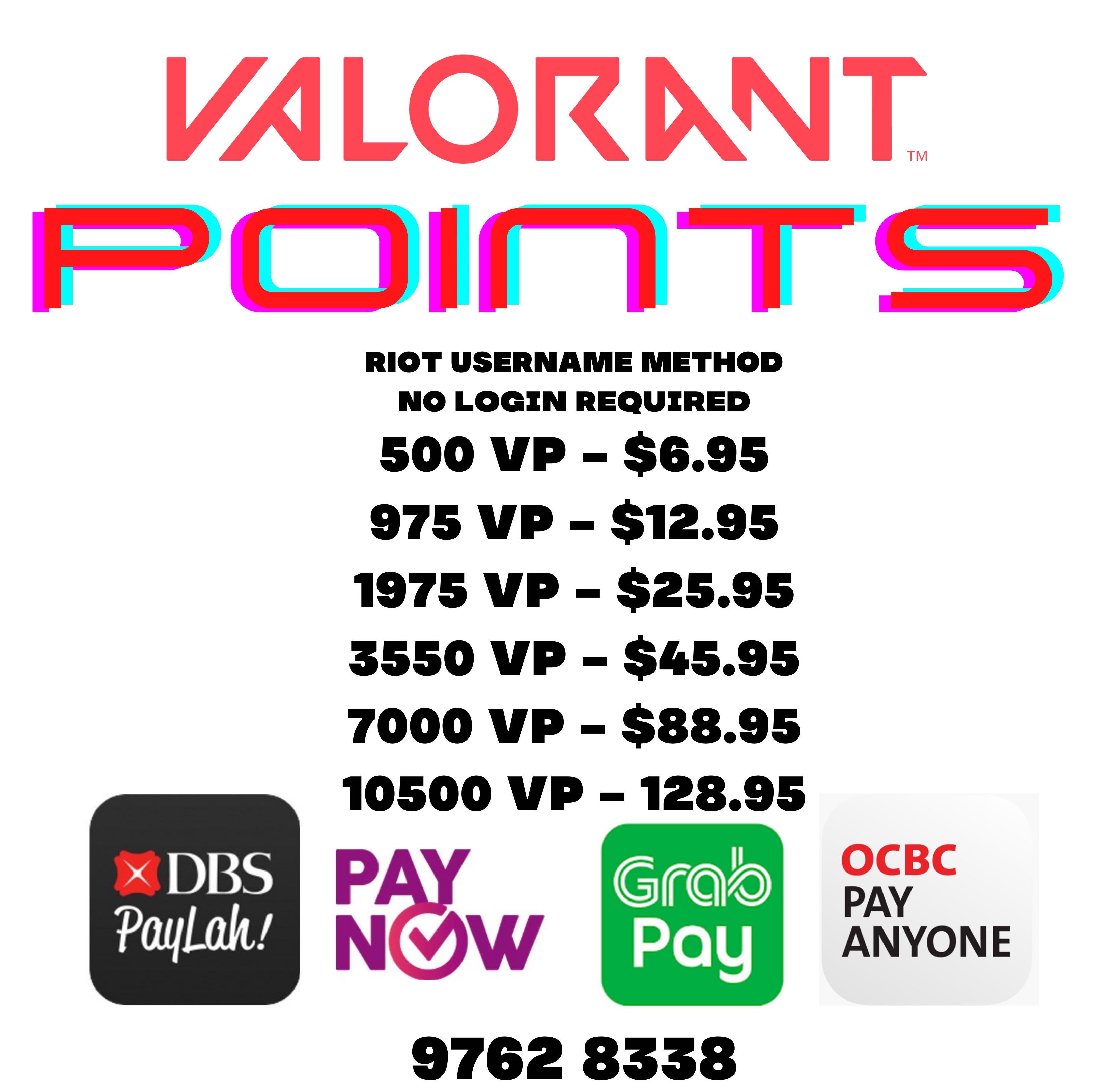 Valorant Point Video Gaming Gaming Accessories Game Gift Cards Accounts On Carousell